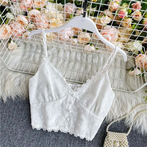 Női mindennapi mellszoba spitz nyakkivágással és gombokkal