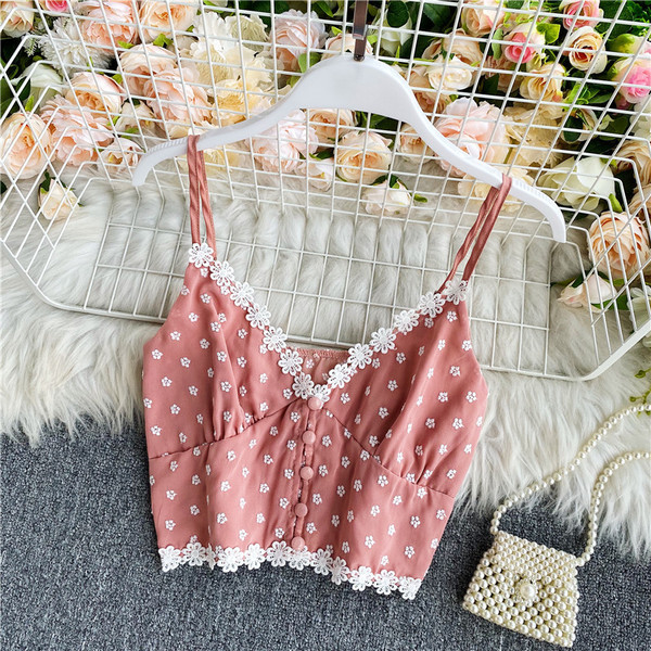 Női mindennapi mellszoba spitz nyakkivágással és gombokkal