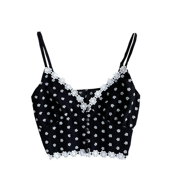 Női mindennapi mellszoba spitz nyakkivágással és gombokkal