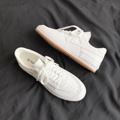 Férfi sportcipő műbőr nyakkendővel