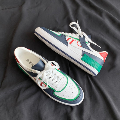 Férfi sportcipő műbőr nyakkendővel