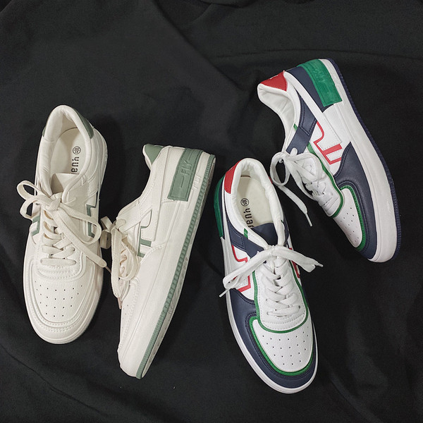 Férfi sportcipő műbőr nyakkendővel