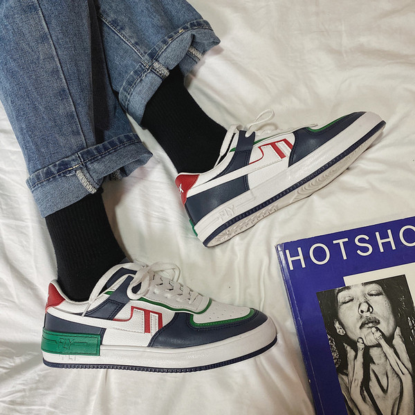 Férfi sportcipő műbőr nyakkendővel