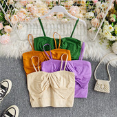 Lühike naiste igapäevane rinnahoidja õhukeste rihmadega