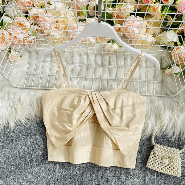 Lühike naiste igapäevane rinnahoidja õhukeste rihmadega