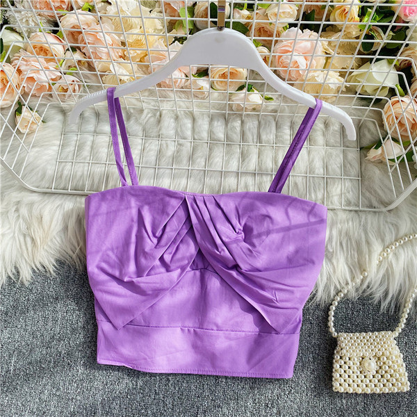 Lühike naiste igapäevane rinnahoidja õhukeste rihmadega