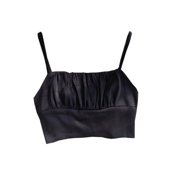 Stiilne naiste lühike rinnahoidja õhukeste rihmadega
