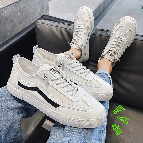 Alkalmi férfi textil tornacipő lapos talppal