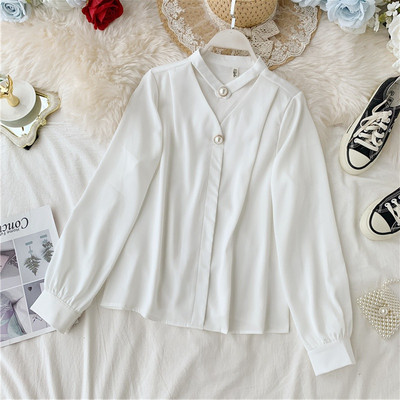 Naiste kaasaegne särgi lai, spits-kaelusega mudel