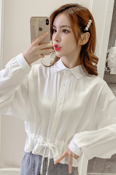 Naiste moodne klassikalise krae ja paeltega särk