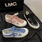 Muške platnene tenisice sa zvijezdom i ravnim đonom