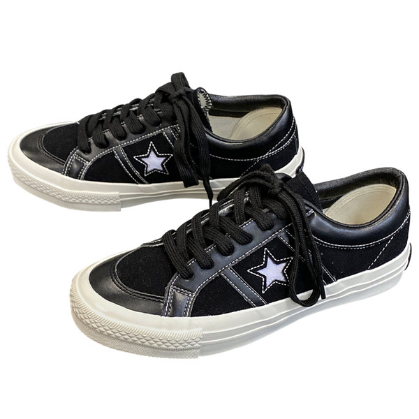 Muške platnene tenisice sa zvijezdom i ravnim đonom