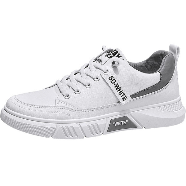 Eco bőr tornacipő feliratokkal és nyakkendőkkel