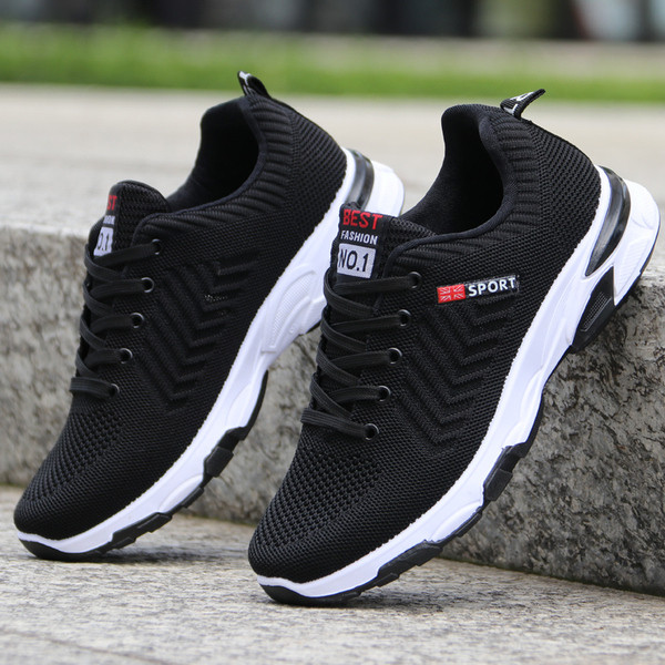 Meeste vabaaja tossud halli ja musta tekstiilist