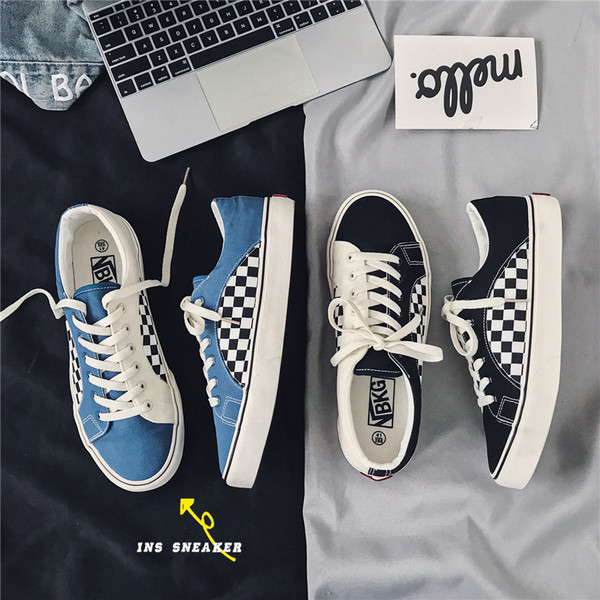 Alkalmi férfi tornacipő fűzős - textil