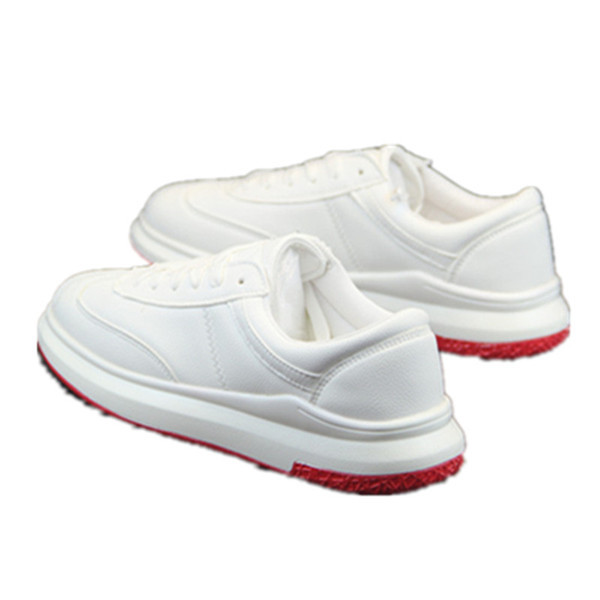 Eko bőrből készült sima férfi tornacipő modell