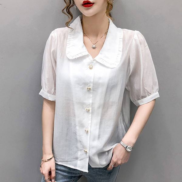 Moodne naiste särk 3/4 varrukatega tavaline mudel