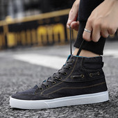 Uus paelte ja lameda tallaga meeste kõrgete tossude mudel