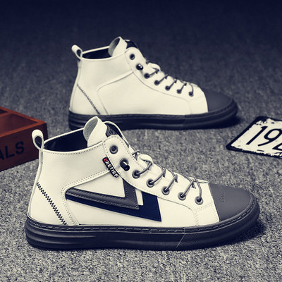 Öko bőrből készült férfi alkalmi tornacipő fűzős