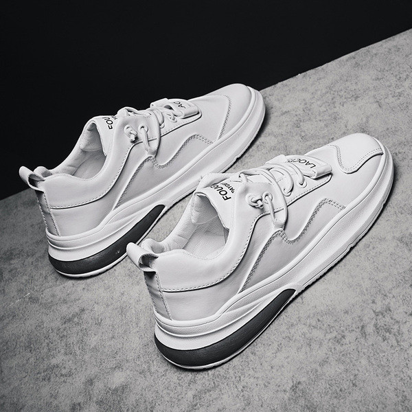 Őszi bőr tornacipő férfiaknak