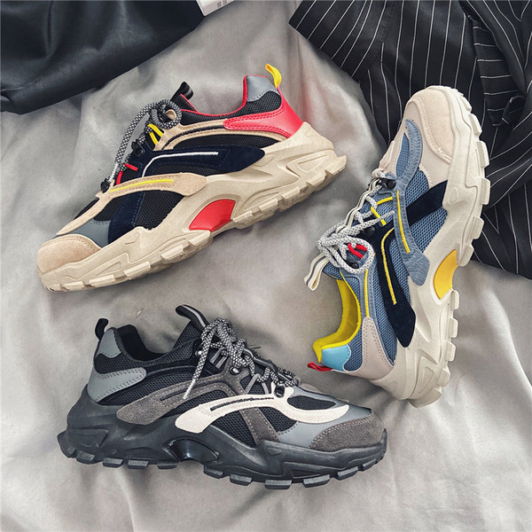 Férfi sport- és alkalmi tornacipő durva talppal