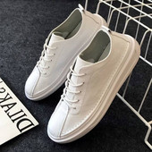 Öko bőrből készült, fűzős férfi tornacipő ÚJ modell