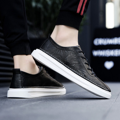 Öko bőrből készült, fűzős férfi tornacipő ÚJ modell