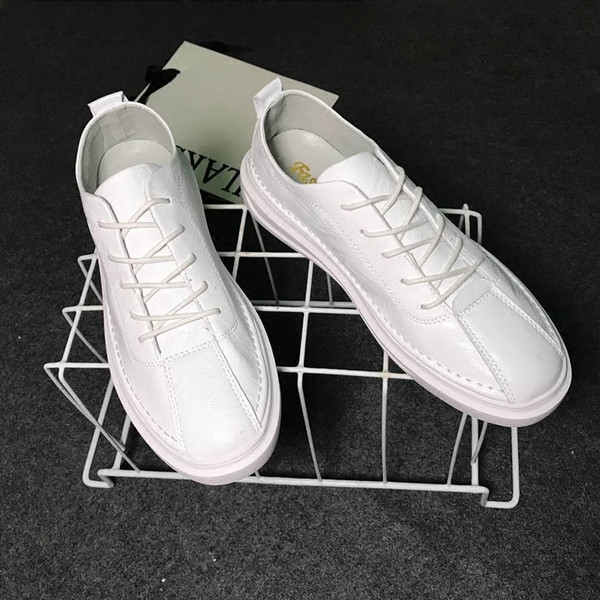 Öko bőrből készült, fűzős férfi tornacipő ÚJ modell