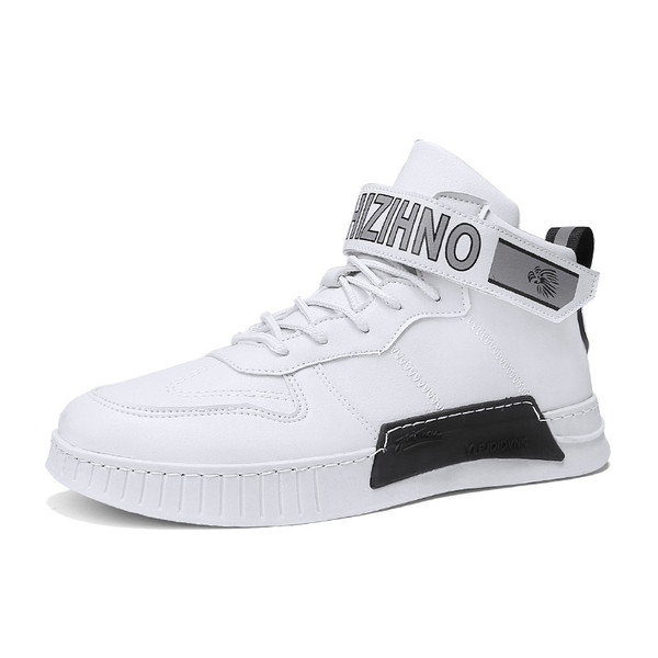 Kõrged kleepsuga meeste nahast tossud