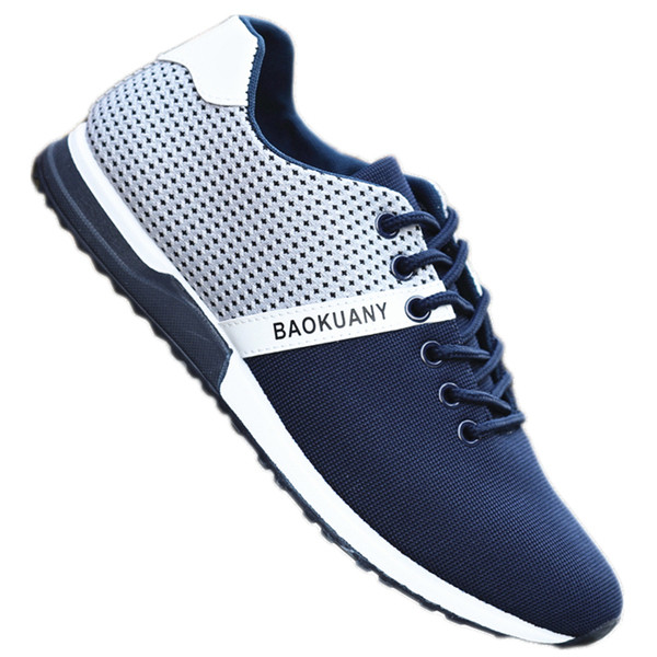 Férfi vászon tornacipő felirattal és fűzővel