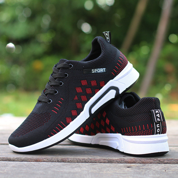 Alkalmi férfi necces tornacipő lapos talppal