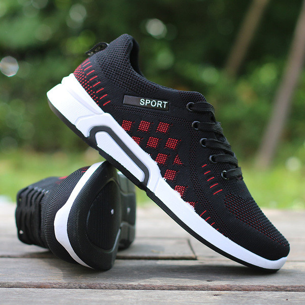 Alkalmi férfi necces tornacipő lapos talppal