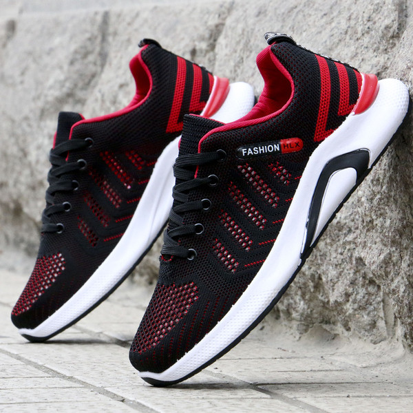 Légáteresztő férfi sportcipő - fűzővel