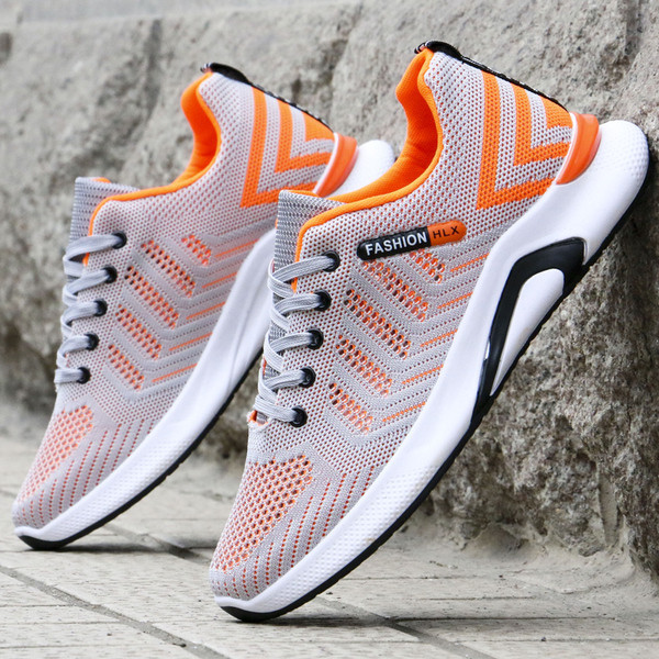 Légáteresztő férfi sportcipő - fűzővel