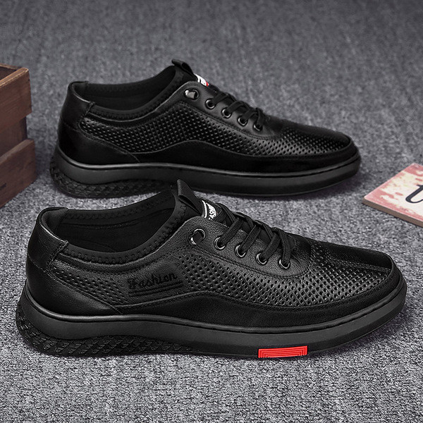 Prozračne muške tenisice od eko kože sa vezicama