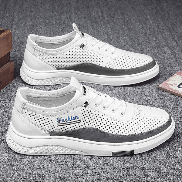 Prozračne muške tenisice od eko kože sa vezicama