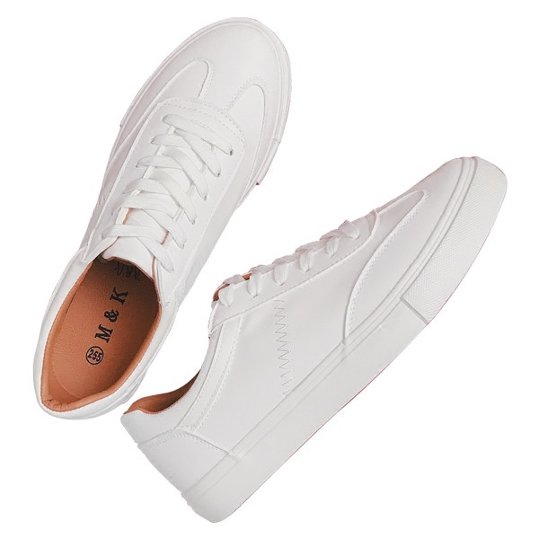 Sima férfi alkalmi tornacipő, fűzős modell