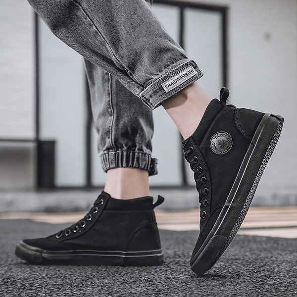 Alkalmi textil magas tornacipő rátéttel