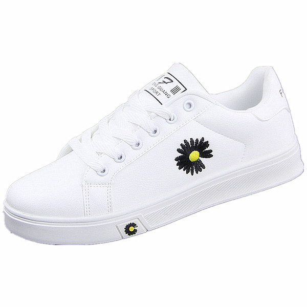 Alkalmi férfi tornacipő fehér hímzéssel és nyakkendővel