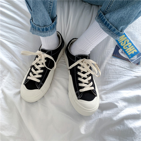 Ανδρικά casual αθλητικά παπούτσια με επίπεδη σόλα