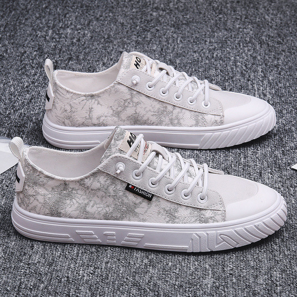 Marmorefektiga meeste lõuendist tossud - kaks mudelit