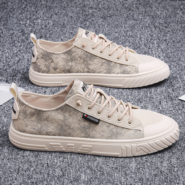 Marmorefektiga meeste lõuendist tossud - kaks mudelit