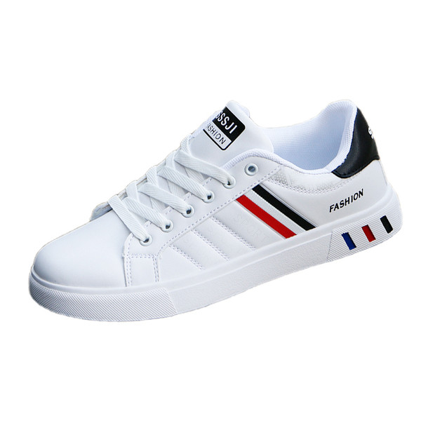 Férfi sportmaratonok fehér és fekete műbőrből