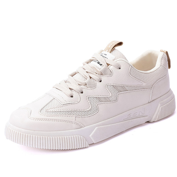 Új modell alkalmi férfi tornacipők műbőrből, fűzős