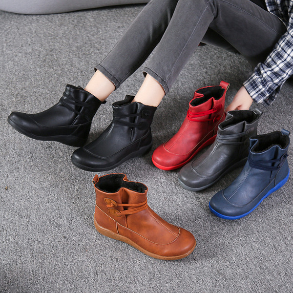 Naiste madalad paeltega saapad mudelid must, hall, sinine, pruun ja punane