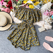 Lillemustriga naiste vabaaja kombinesoon