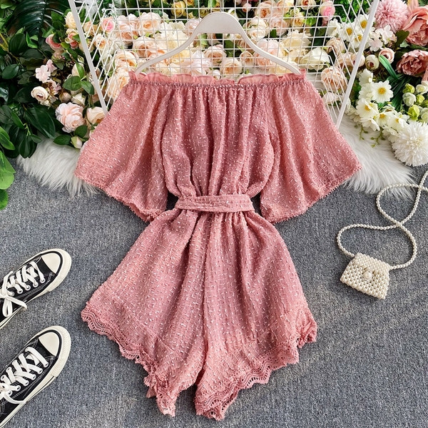 Stiilne naiste lühike pitsiga kombinesoon