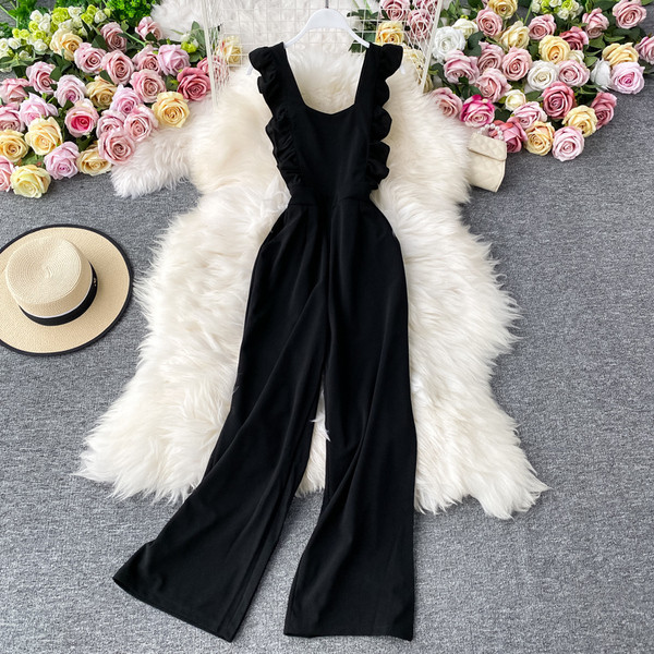 Aktualan ženski dugi kombinezon široki model