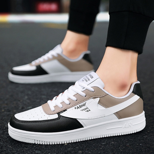 Modern, többszínű férfi tornacipő