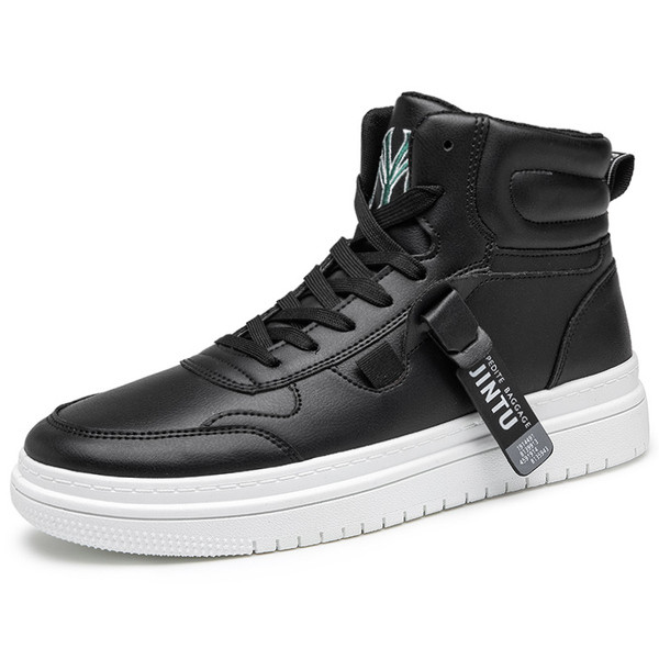 Talveks sobivad musta värvi ökonahast paeltega meeste tossud